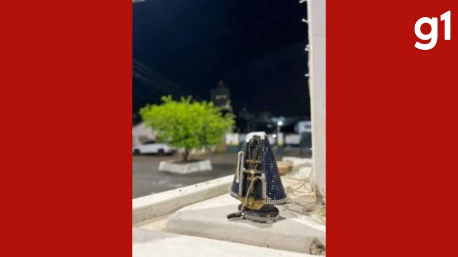 Imagem de Nossa Senhora Aparecida encontrada sem cabeça em Cuiabá é investigada pela PF após decisão do STF